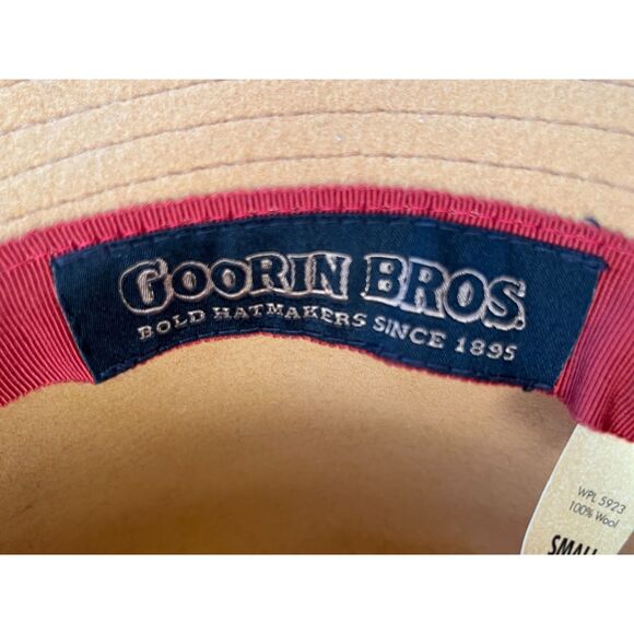 Goorin Bros Yellow 100% Wool Brim Fedora Hat  Women's Size Small - Picture 2 of 7